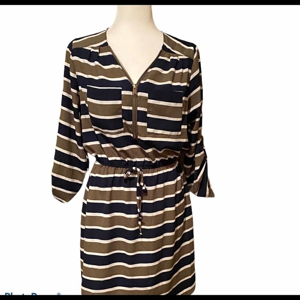 Stella Tweed Stripe Dress Sz Medium